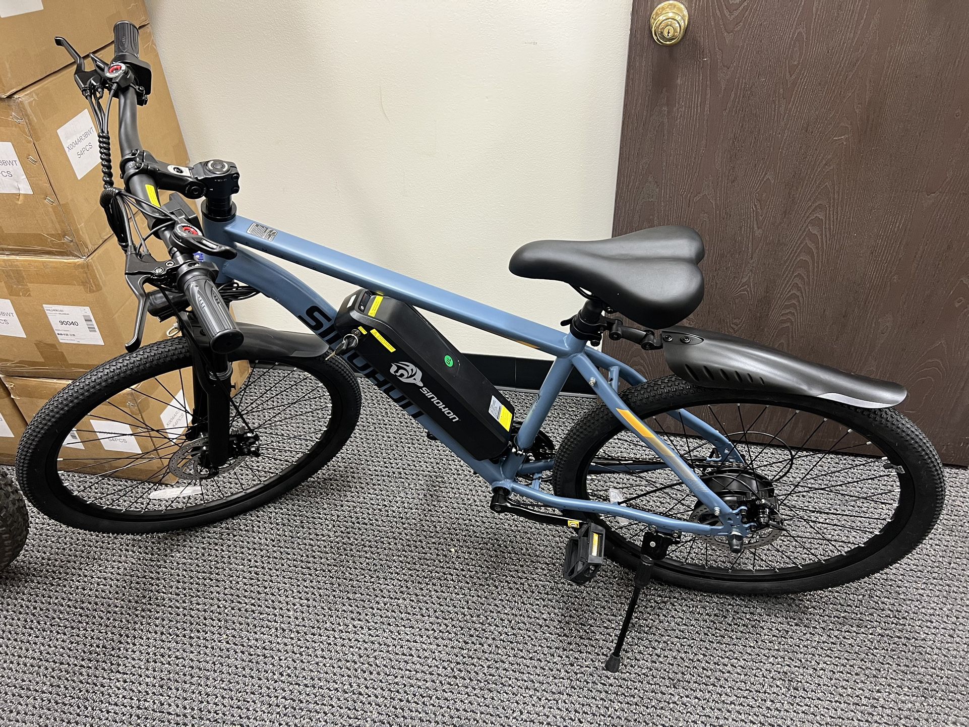Brand New SINOHON EM200 Electric Bicycle ebike Blue