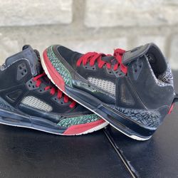 Nike Air Jordan Spizike Black Varsity Red Classic Green ( pick up only) Size 6.5y