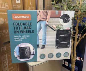 CleverMade Foldable Tote Bag on Wheels