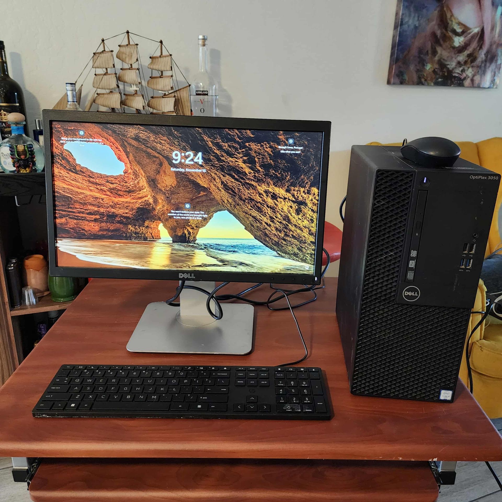 Dell OptiPlex 3050 MT PC i5-6500 3.20GHz 16GB RAM 240 GB SSD Windows 11Pro. Microsoft office installed. Nothing wrong. Monitor, keyboard and mouse