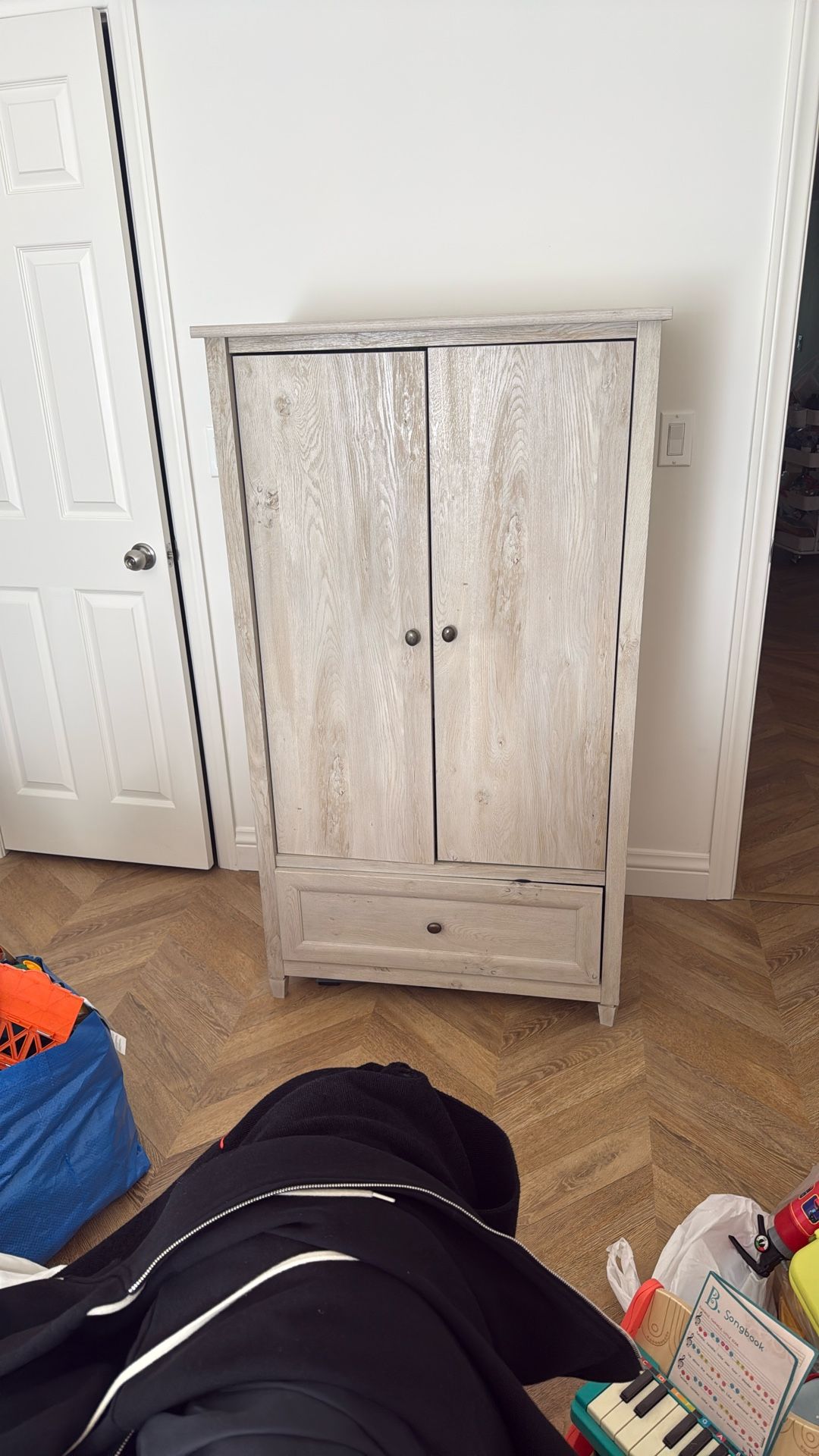 Kids Closet Wardrobe Gray