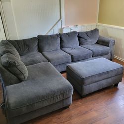 Sectional with ottoman