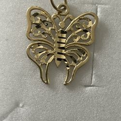 14kt Dije De Oro Sólido 🦋