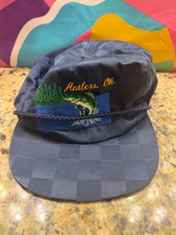 Antlers OK Embroidered Fishing Baseball Cap