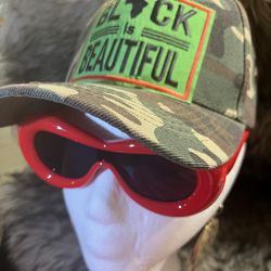 Black Is Beautiful Fashion Hat and Eyewear Set 