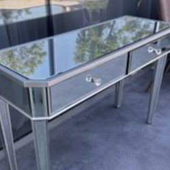 Mirrored Vanity & Stool