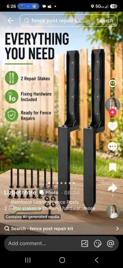 Fence Post Repair Kit