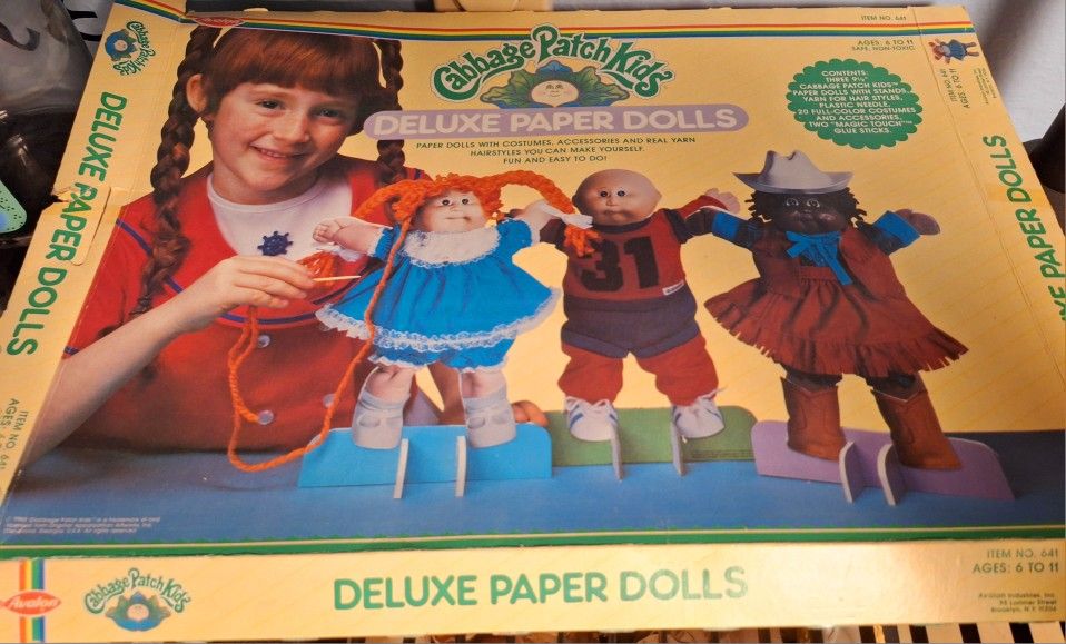 Vintage Cabbage Patch Kids Paper Dolls 