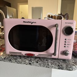 Pink Vintage Microwave