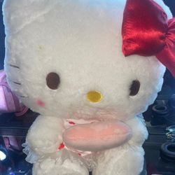 Hello Kitty plush toy. 