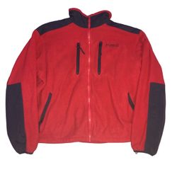 Vintage LL Bean Sherpa Crimson Red Jacket
