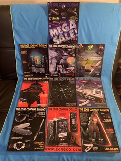 Lot of 10 Vintage The Edge Company Catalogs - 1990s Knife & Tactical Gear History 