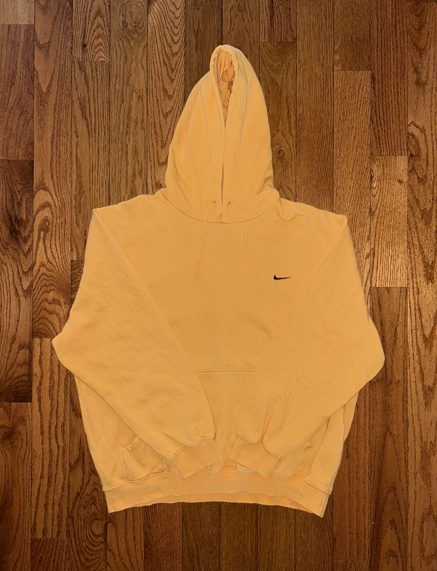Nike Vintage Yellow Hoodie Size XL Grey Tag