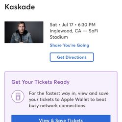 Kaskade Tickets