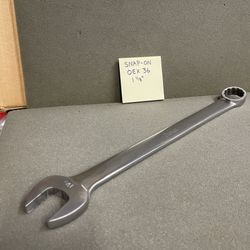Snap On 1 1/8” OEX36 Combination 12 Pt Wrench -USA-