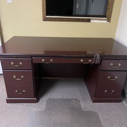 office desk and chairs