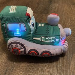 2022 Hess Truck My Plush Choo-Choo Lights and Sounds Green Musical Train