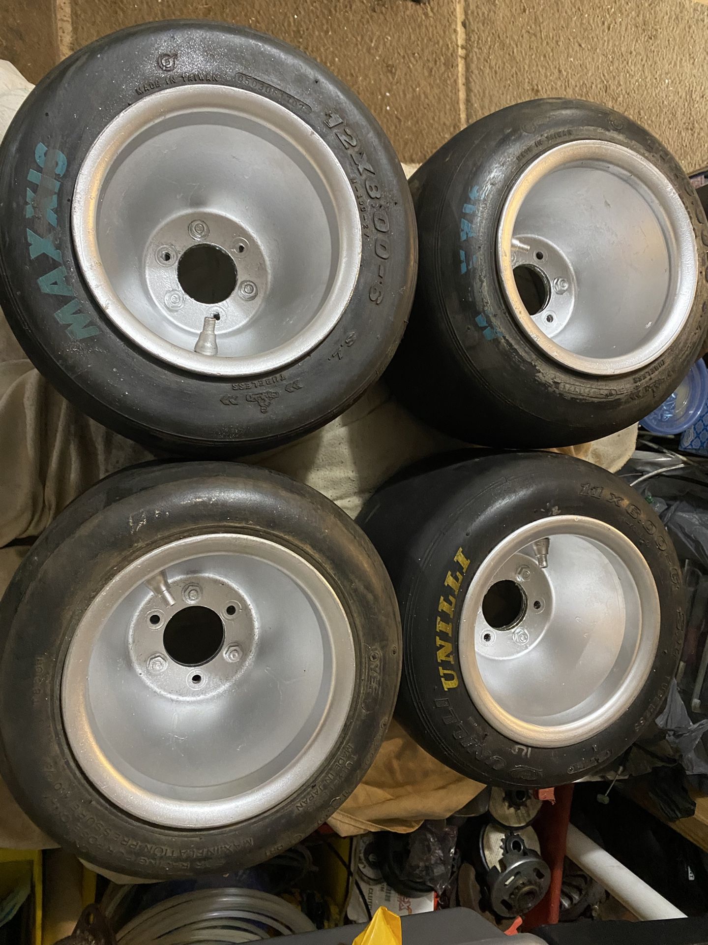 Racing Go Kart Tires Wheels Set Of 4 $120.00