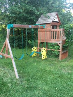 Swing and slide set