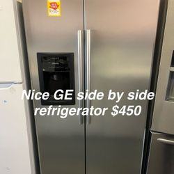 Nice GE Side By Side Refrigerator 