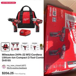 Milwaukee 12v Set