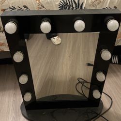 Black Vanity Mirror