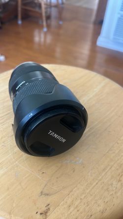 Tamron Camera Lens with Hood and Cap