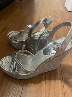 Michael Kors Heeled Silver Sandal