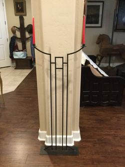 Wrought Iron Candle Stick Holder
