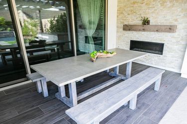 Custom concrete tables