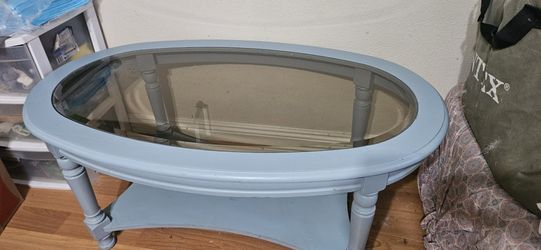 Coffee Table W/glass Top