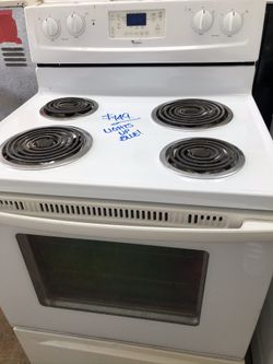 Whirlpool White LED Display Electric 30" Stove Range! 30-Day Guarantee! Delivery Available for an Additional Fee