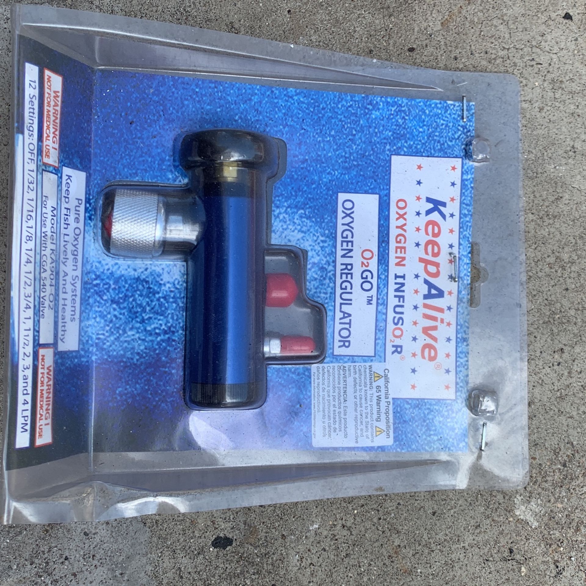 Keep Alive Bait Tank Oxygen Regulator