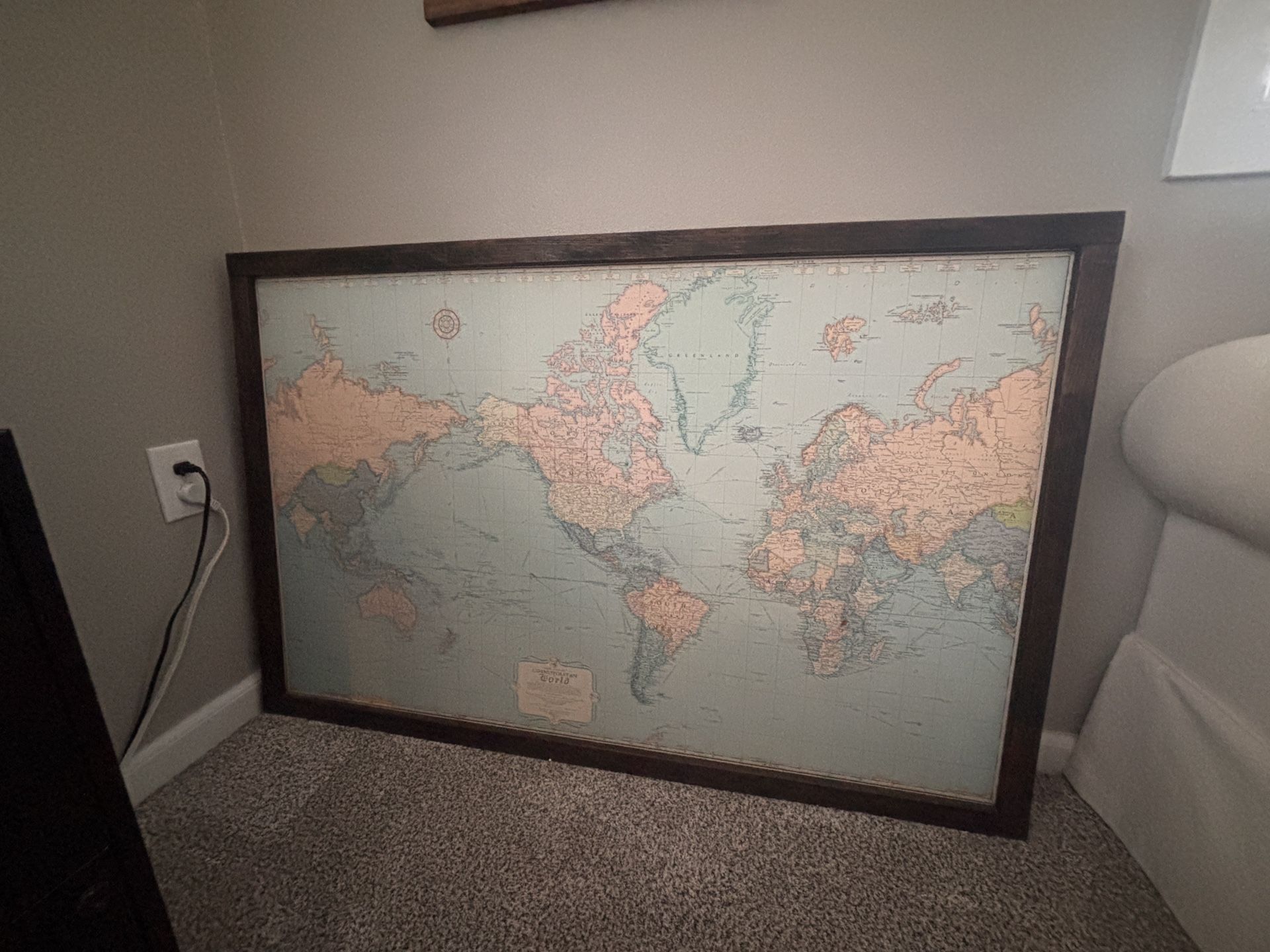 Framed World Map
