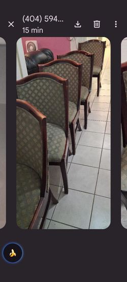 6 Chairs for Free in East Point Pickup today or We offer delivery