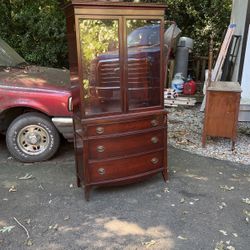 Mahogany China Cupboard