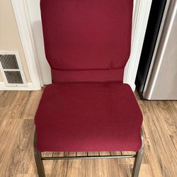 50 Red Padded Stackable Chairs – Event/Conference Chairs (Bulk Only)