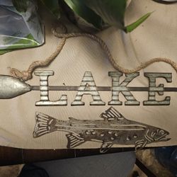 Lake And Fish Wall Decor