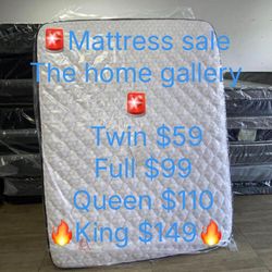 Mattress sale starting $59