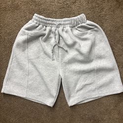 Gray sweat shorts