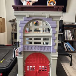 Vintage 1987 Kenner The Real Ghostbusters Firehouse figure playset & Vehicles COMPLETE W/Extras