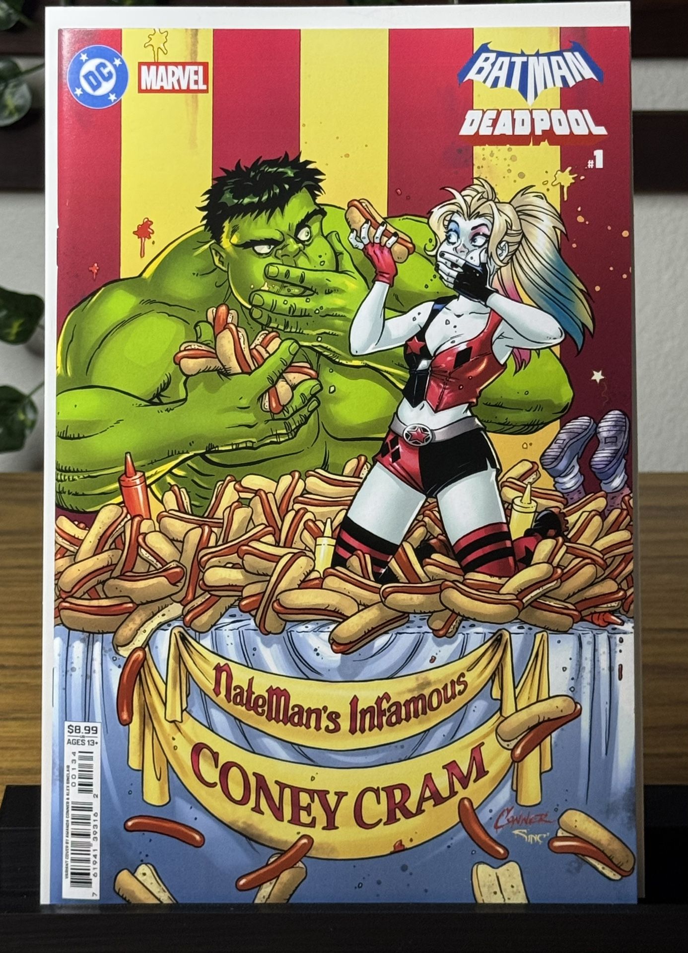 DC MARVEL BATMAN DEADPOOL #1-AMANDA CONNER HARLEY QUINN-NM