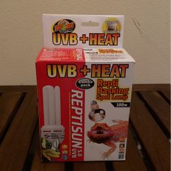 UVB + Heat Repti Basking Spot Light 100w
