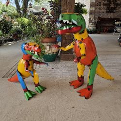 Dinosaur T-Rex Metal. Set (Yard Art)