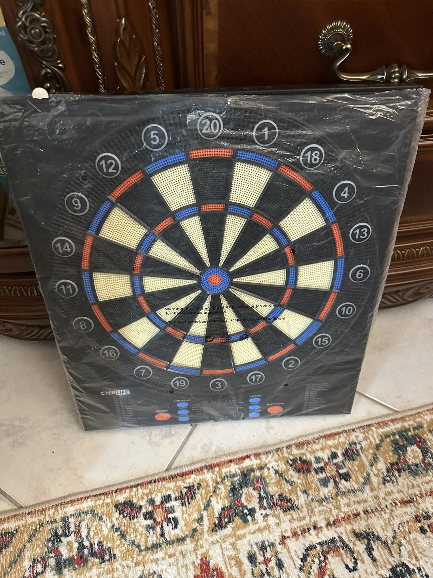 NEW CyeeLife Electronic Dartboard with 12 Soft Darts and Extra Accessories,8 Players&34 Games&255 Variations