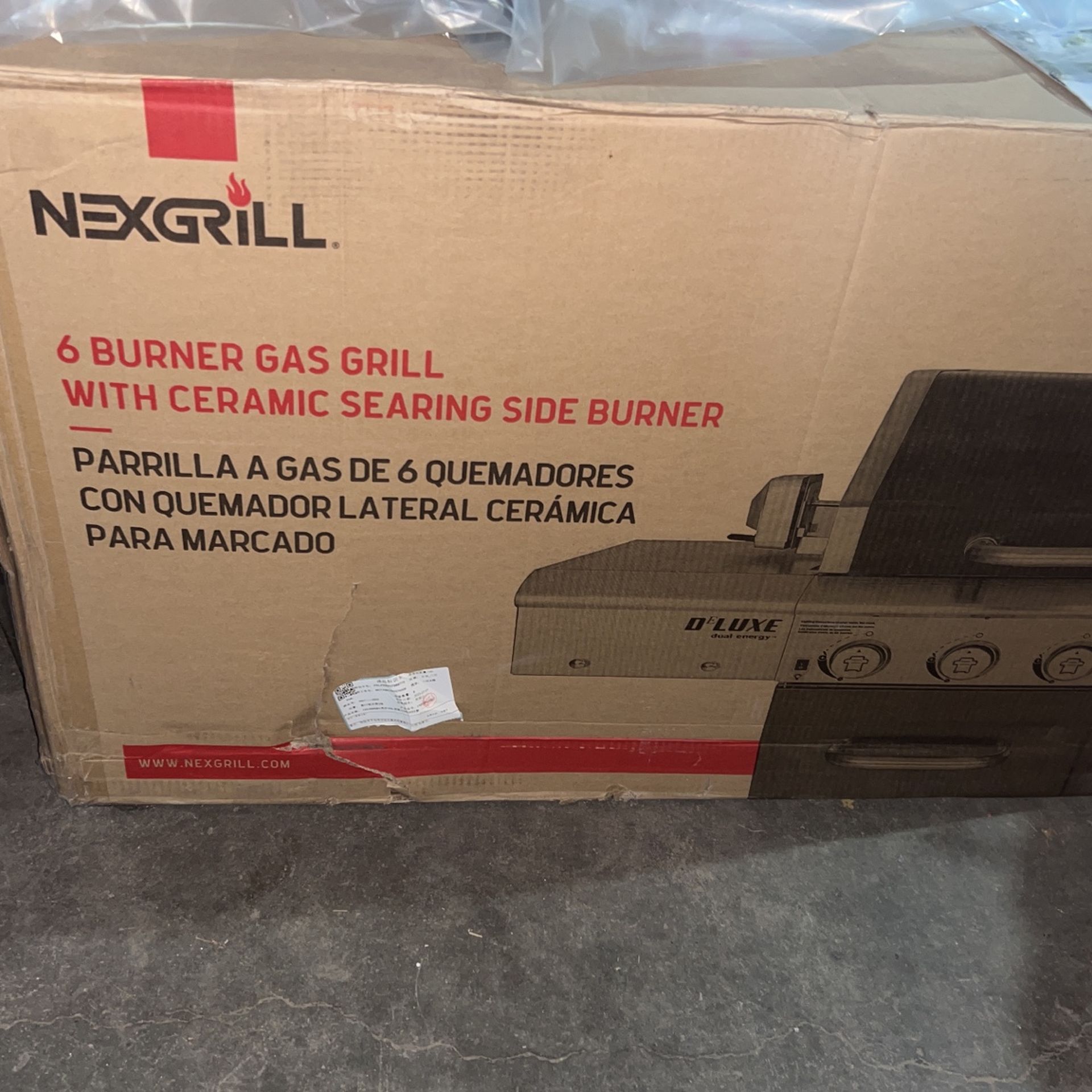 Burner Propane Gas Grill in Stainless Steel with Ceramic Searing