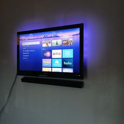 $60 40" led tv with mount 