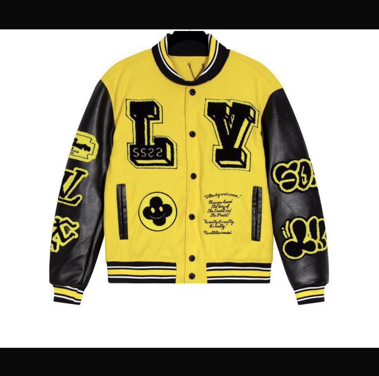 500$Authentic Louis Vuitton Letterman Jacket Xl Men’s
