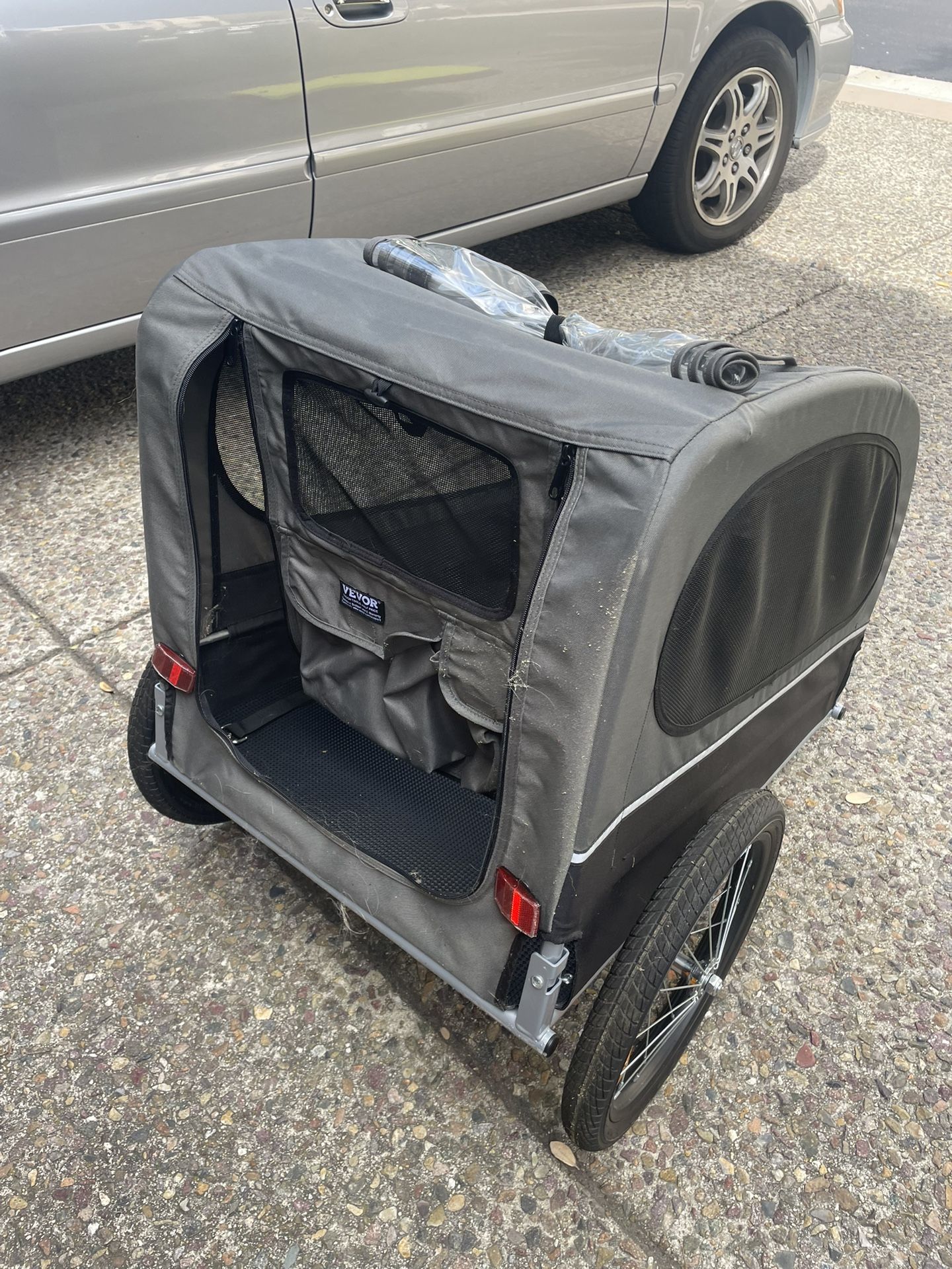 Dog Bike Trailer, Supports up to 88 lbs, Pet Cart Bicycle Carrier, Easy Folding Frame with Quick Release Wheels, Universal Bicycle Coupler, Reflectors