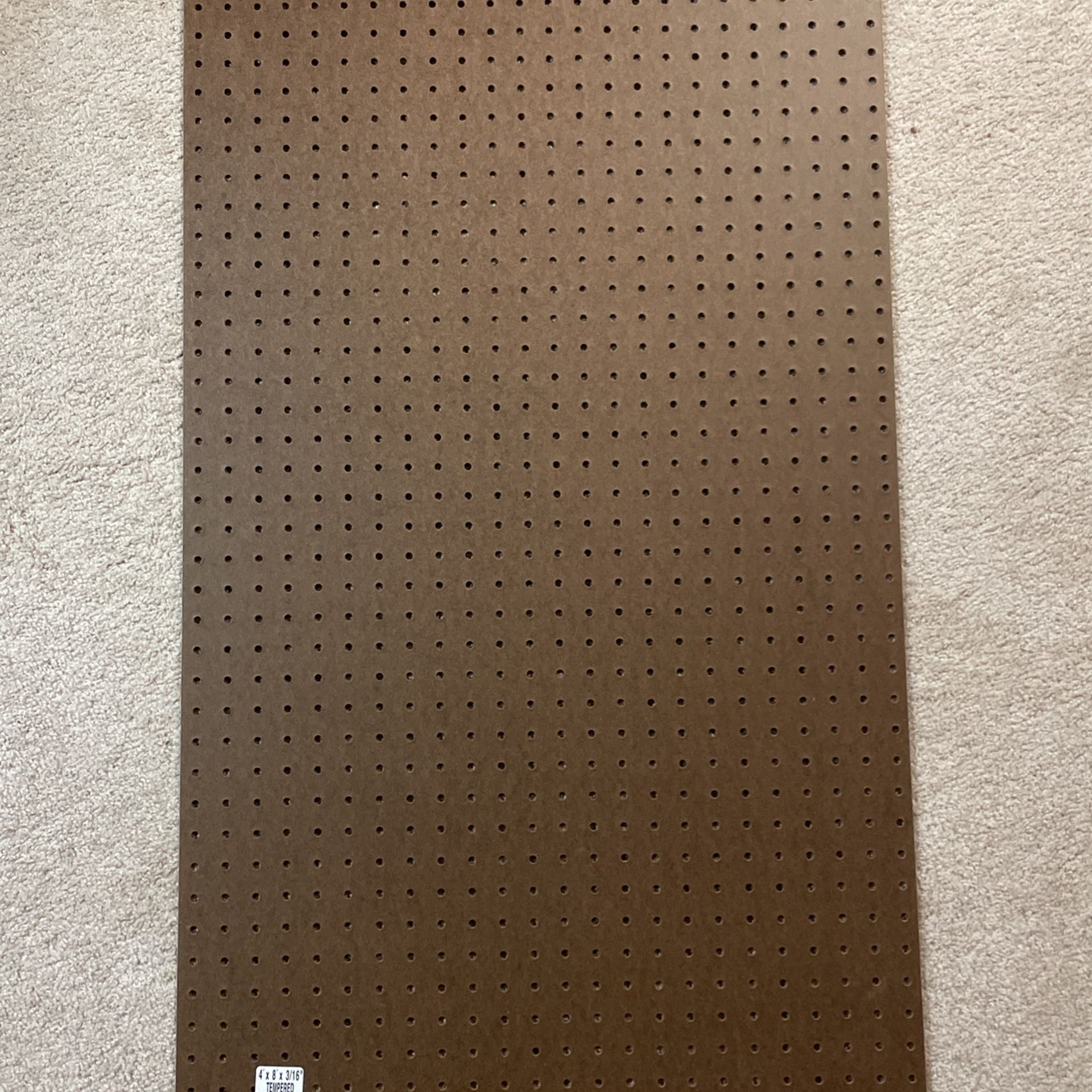 2’ x 4’ x 3/16” Peg Board (6 Panels) - OBO